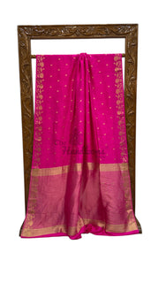 Moonga Georgette Handloom Banarasi Saree - The Handlooms