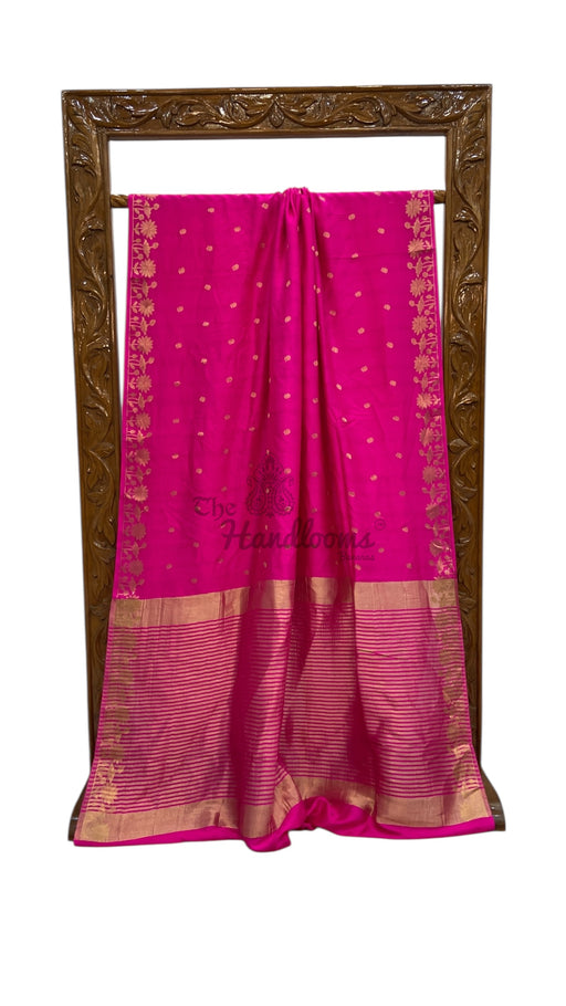 Moonga Georgette Handloom Banarasi Saree - The Handlooms