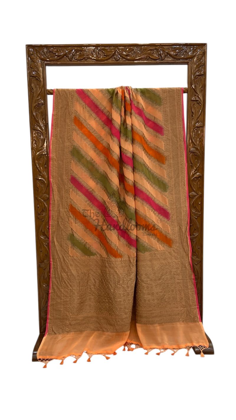 Pure Khaddi Georgette Handloom Banarasi Saree - The Handlooms