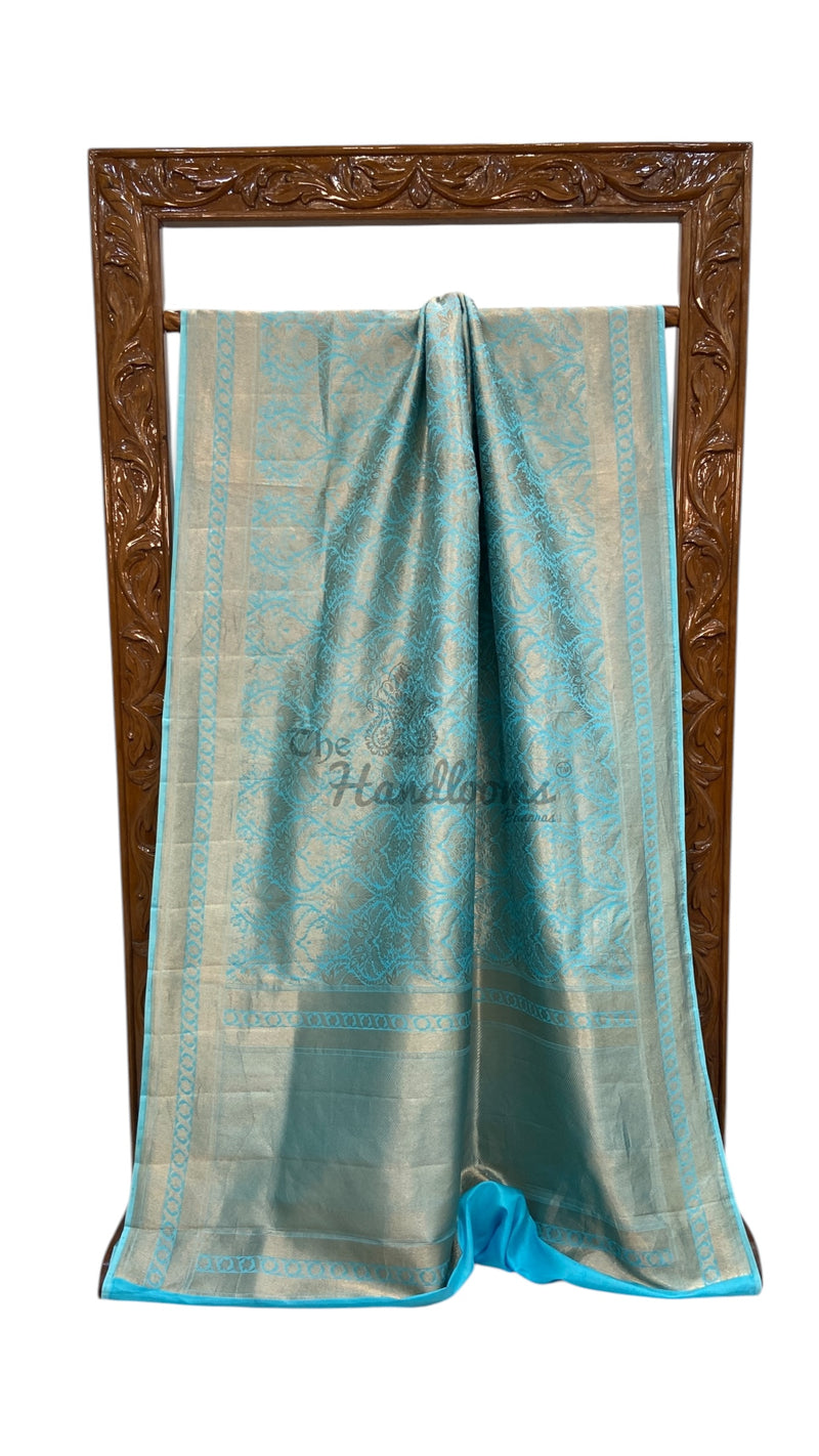 Pure Katan Silk Banarasi Handloom Saree - Tanchui Brocade - The Handlooms