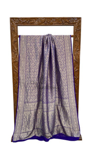 Khaddi Georgette Handloom Banarasi Saree - Tanchui Brocade - The Handlooms