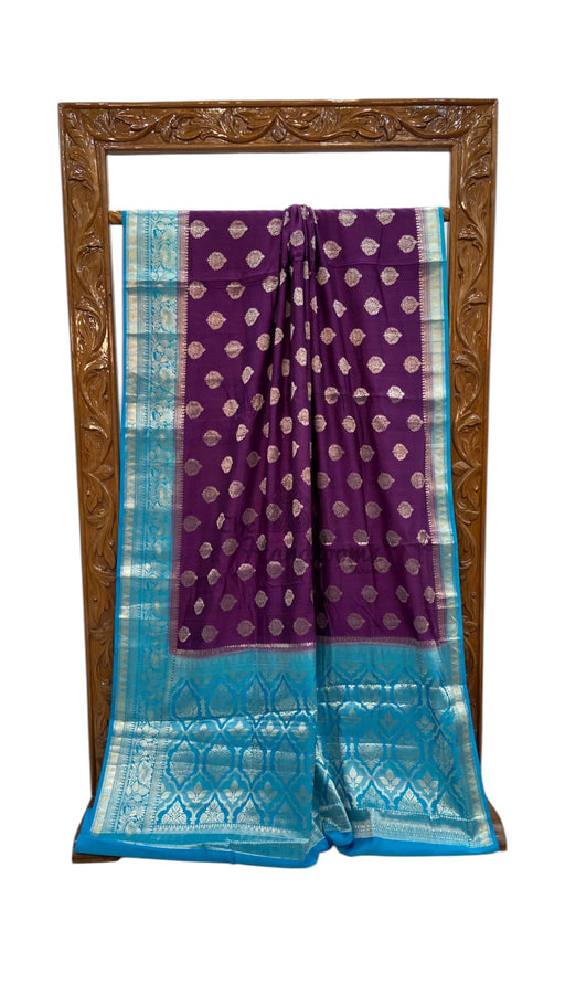 Pure Chiniya Silk Handloom Banarasi Saree - The Handlooms