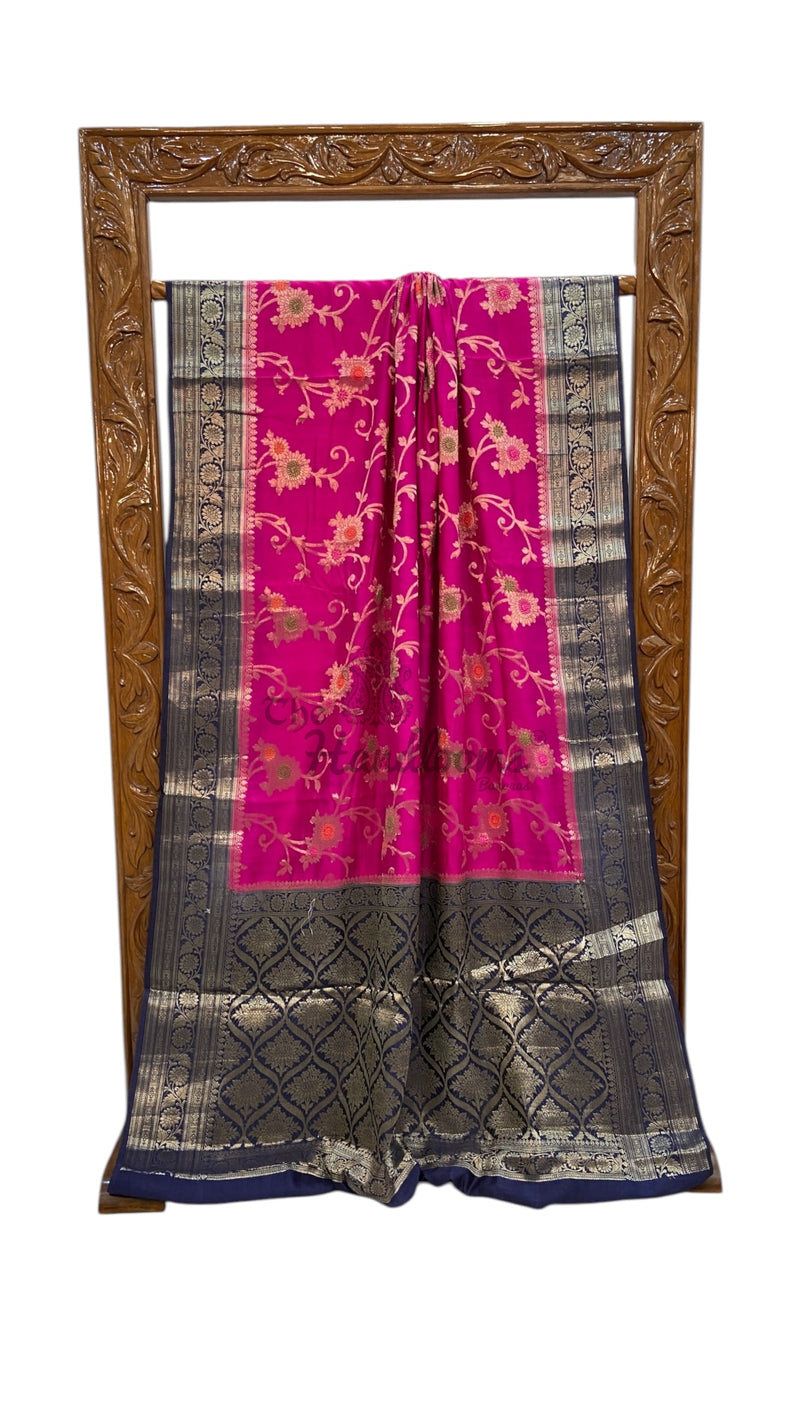 Pure Chiniya Silk Handloom Banarasi Saree - The Handlooms