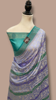 Pure Chiniya Silk Handloom Banarasi Saree - The Handlooms