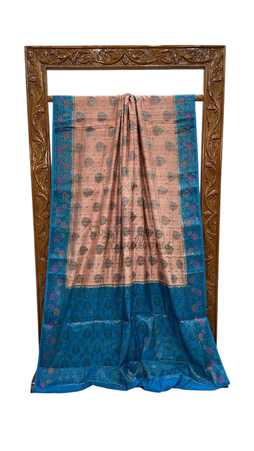 Pure Chiniya Silk Handloom Banarasi Saree - The Handlooms