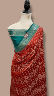 Pure Chiniya Silk Handloom Banarasi Saree - The Handlooms