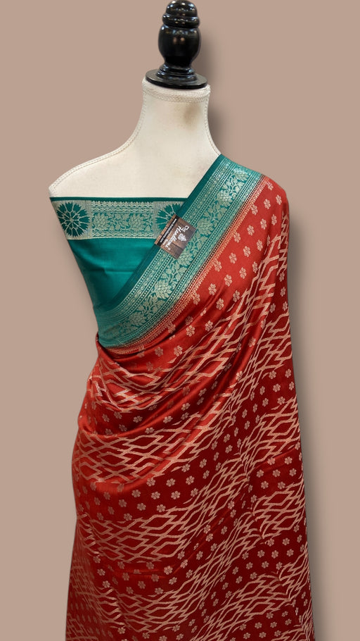 Pure Chiniya Silk Handloom Banarasi Saree - The Handlooms