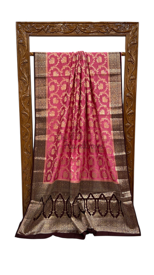 Pure Chiniya Silk Handloom Banarasi Saree - The Handlooms