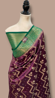 Pure Dupion Silk Banarasi Saree - The Handlooms