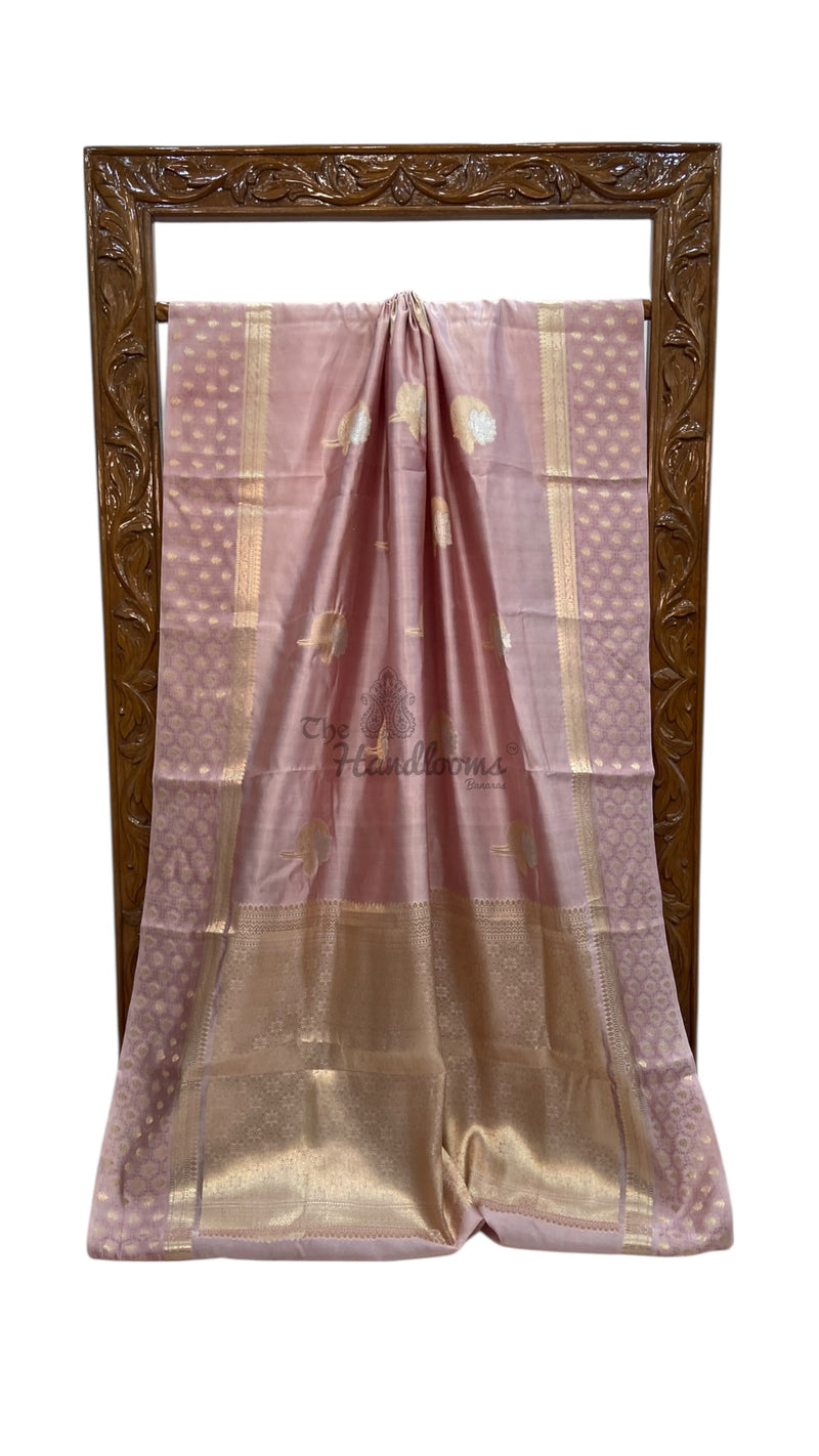 Pure Mango Silk Banarasi Handlokom Saree