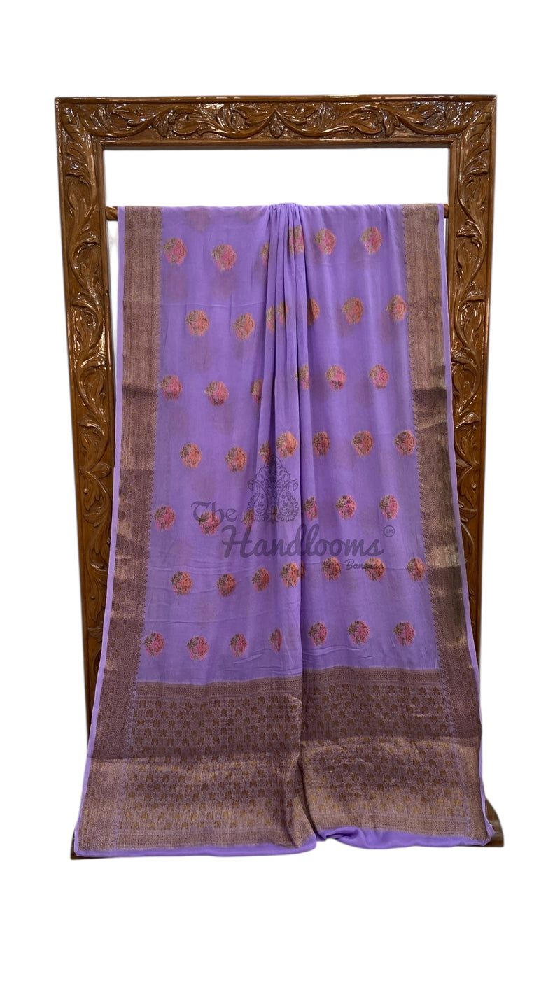 Pure Chiffon Khaddi Banarasi Saree
