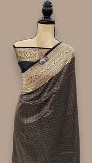 Pure Katan Silk Banarasi Handloom Saree - Tanchui Brocade - The Handlooms