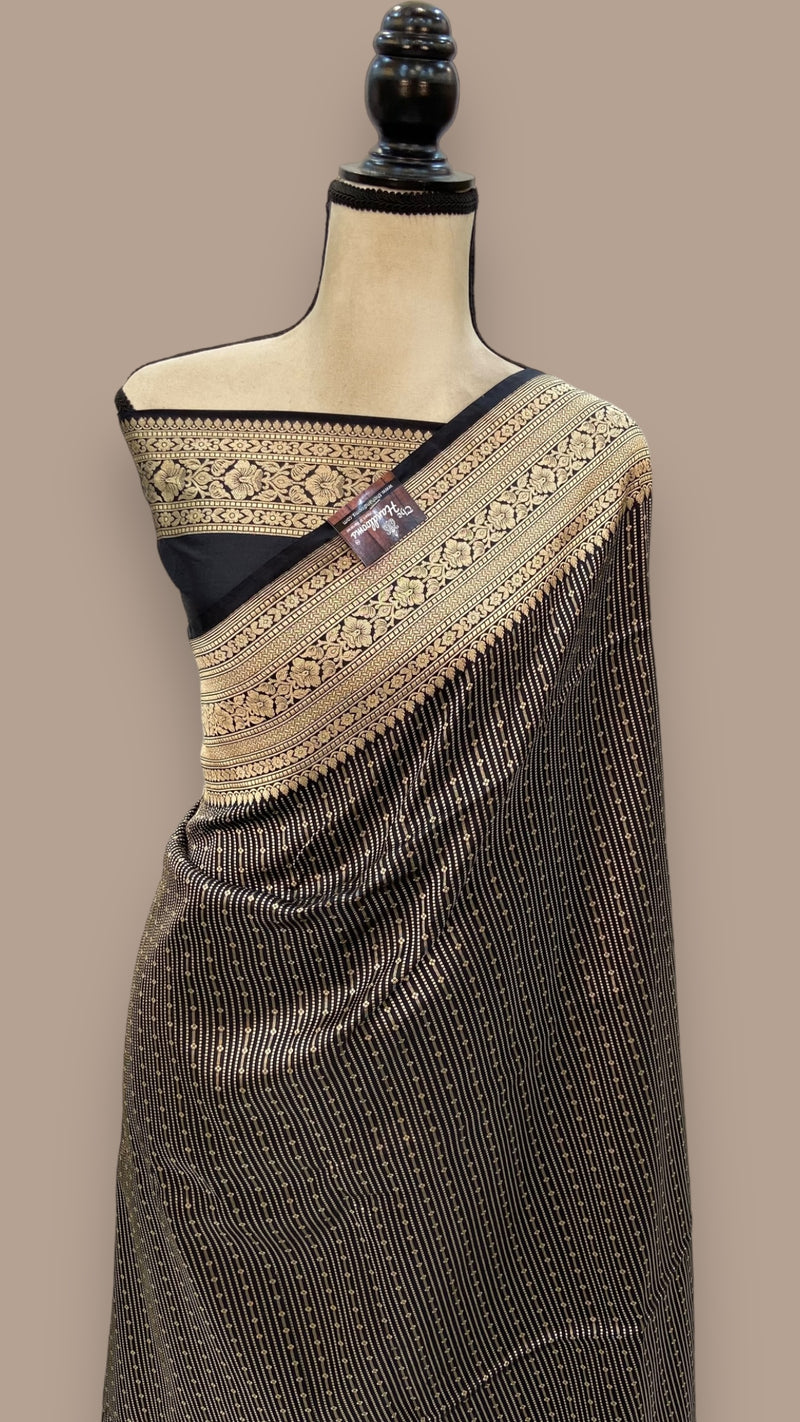 Pure Katan Silk Banarasi Handloom Saree - Tanchui Brocade - The Handlooms