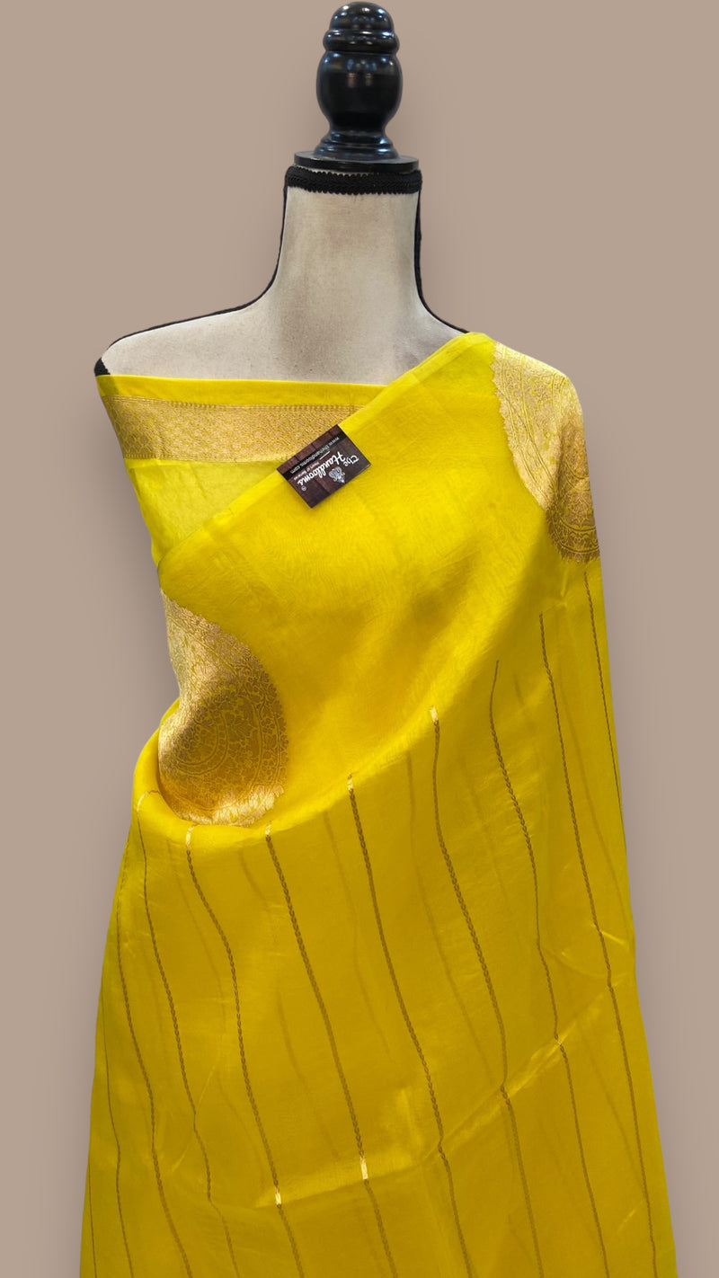 Pure Kora Handloom Banarasi Saree - The Handlooms
