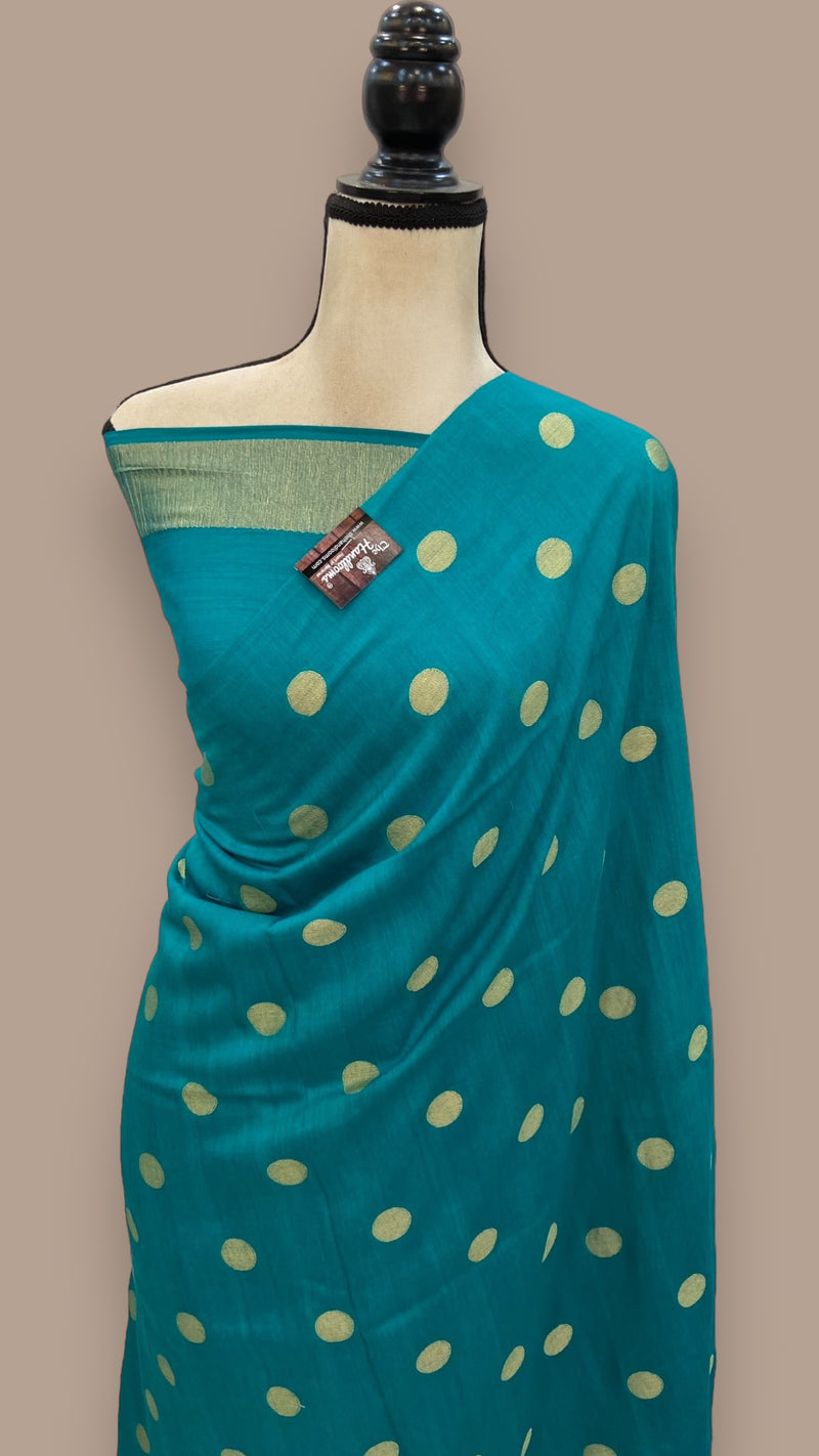 Moonga Georgette Handloom Banarasi Saree - The Handlooms