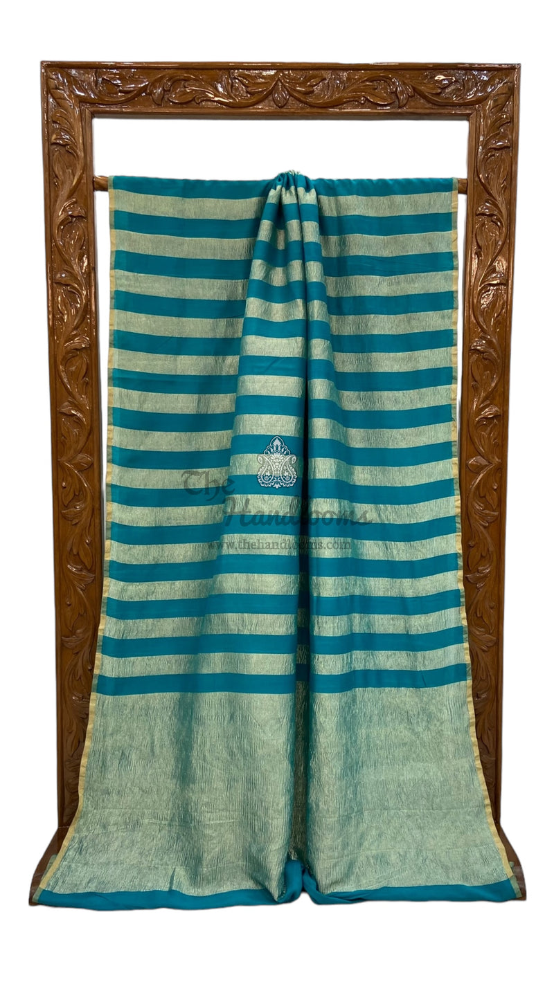 Pure Moonga Tissue Silk Banarasi Handloom Saree - The Handlooms