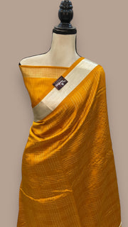 Pure Mango Silk Banarasi Handloom Saree - The Handlooms