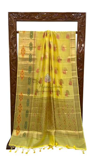 Pure Chanderi Handloom Banarasi Saree