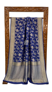 Tussar Georgette Handloom Banarasi Saree - The Handlooms