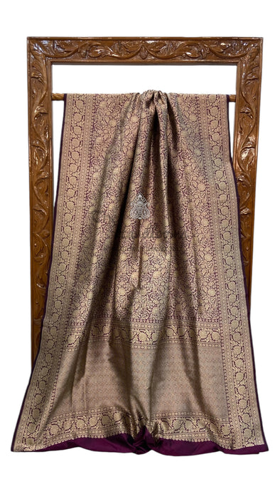 Pure Katan Silk Banarasi Handloom Saree - Tanchui Brocade