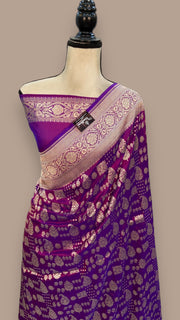 Pure Katan Silk Banarasi Handloom Saree - All over jaal work - The Handlooms