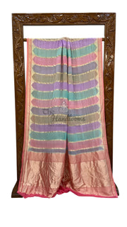 Khaddi Georgette Handloom Banarasi Saree - The Handlooms