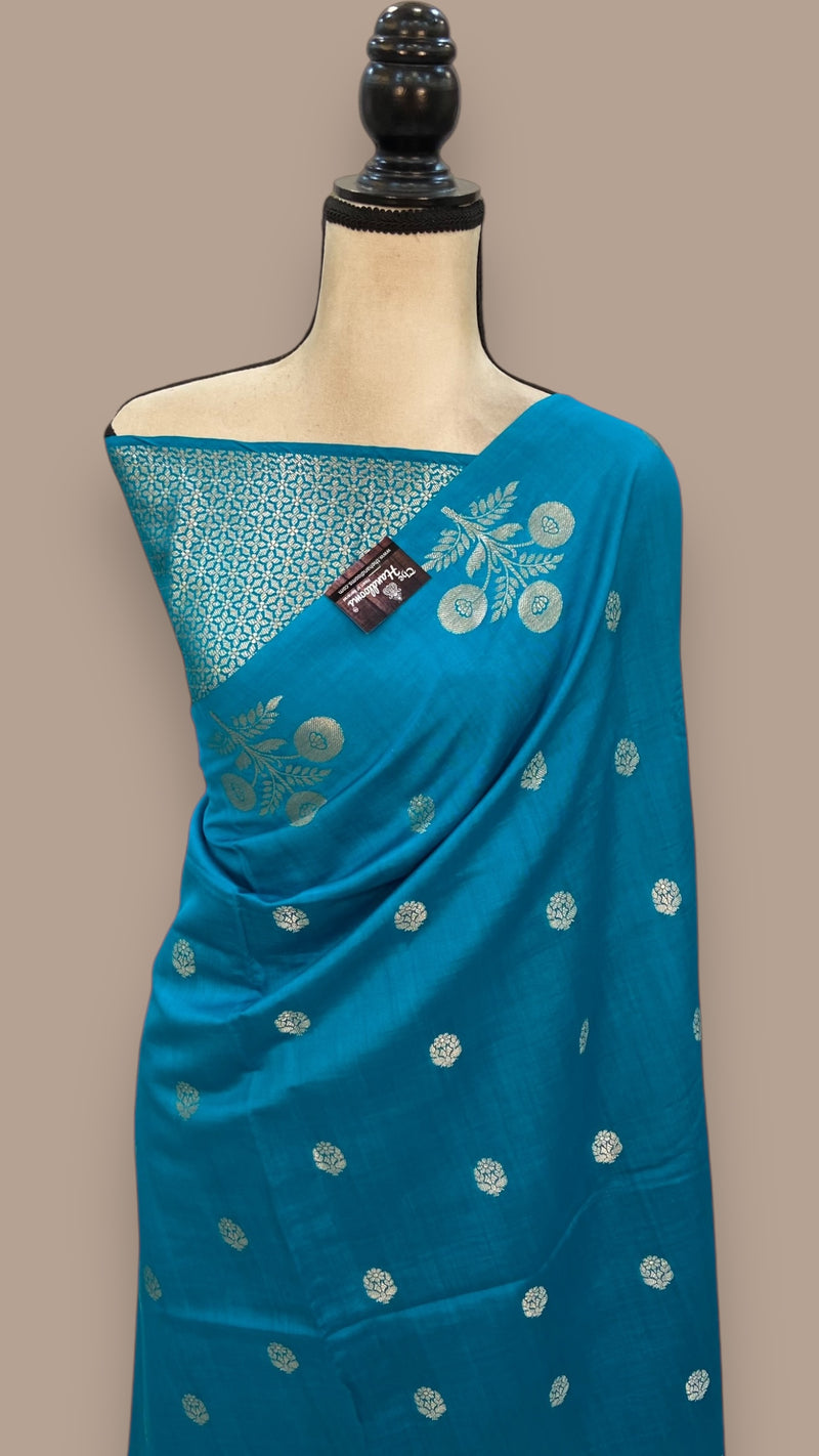 Pure Chiniya Silk Handloom Banarasi Saree - The Handlooms