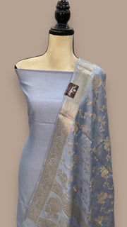 Pure Chiniya Silk Handlooms Banarasi Dress material - The Handlooms