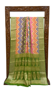 Pure Chiffon Khaddi Banarasi Saree - The Handlooms