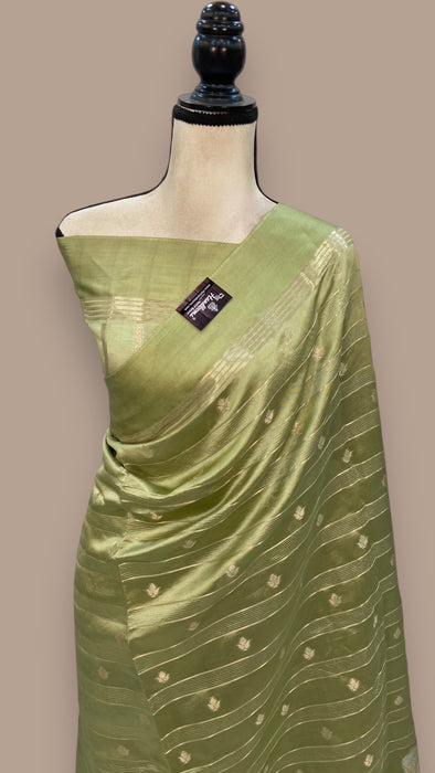 Pure Mango Silk Banarasi Handloom Saree