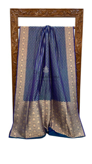 Pure Katan Silk Banarasi Handloom Saree - All over jaal work - The Handlooms