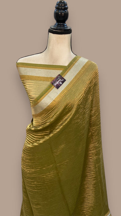 Pure Kora Tissue Handloom Banarasi Saree