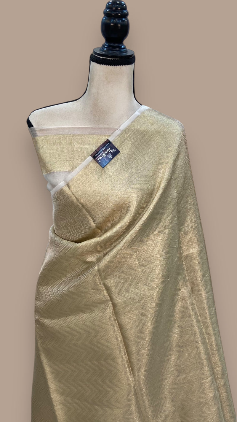 Pure Kora Tissue Handloom Banarasi Saree - The Handlooms
