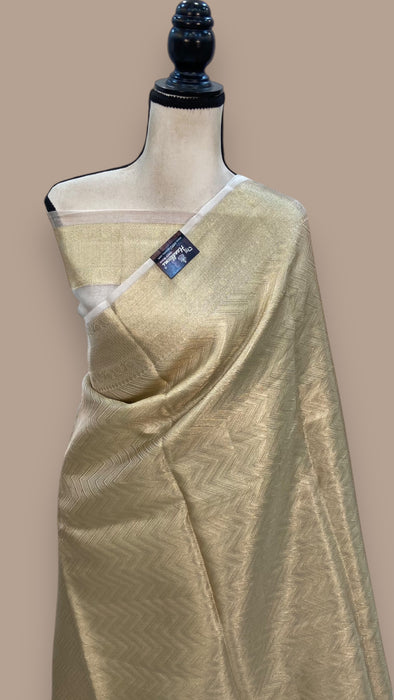 Pure Kora Tissue Handloom Banarasi Saree