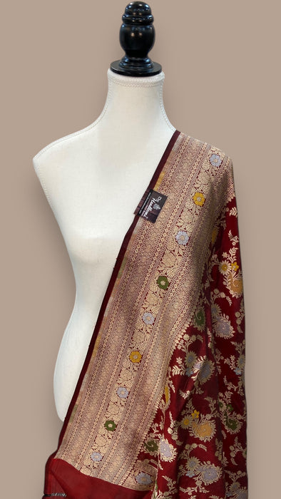 Pure Katan Silk Handloom Dupatta