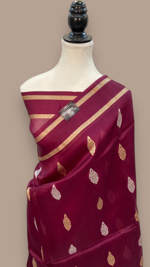Pure Kora Handloom Banarasi Saree - The Handlooms
