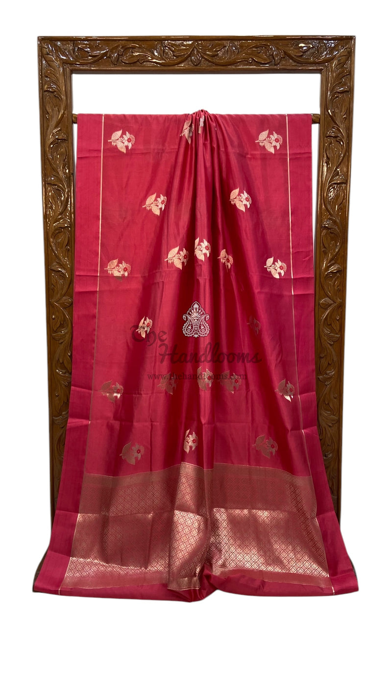 Pure Mango Silk Banarasi Handloom Saree - The Handlooms