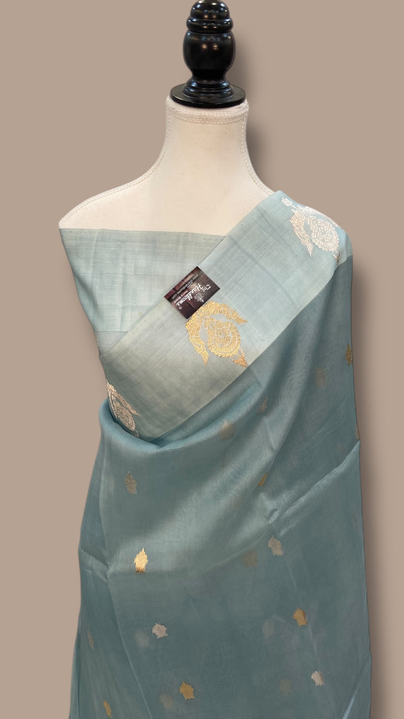 Pure Kora Handloom Banarasi Saree - The Handlooms