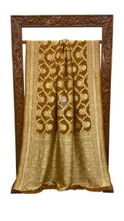 Khaddi Georgette Handloom Banarasi Saree - The Handlooms