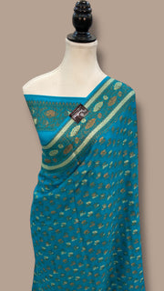 Pure Chiffon Khaddi Banarasi Saree - The Handlooms