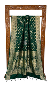 Pure Mushroo Silk Handloom Banarasi Saree - The Handlooms