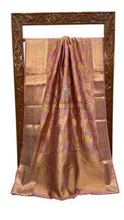 Pure Chiniya Silk Khaddi Handloom Banarasi Saree - The Handlooms