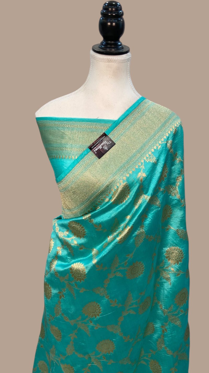 Pure Dupion Silk Banarasi Handloom Saree - The Handlooms