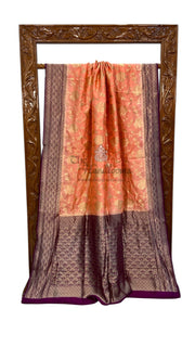 Pure Dupion Silk Banarasi Handloom Saree - The Handlooms