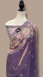 Pure Tissue Handloom Banarasi Saree With Chikankari - The Handlooms