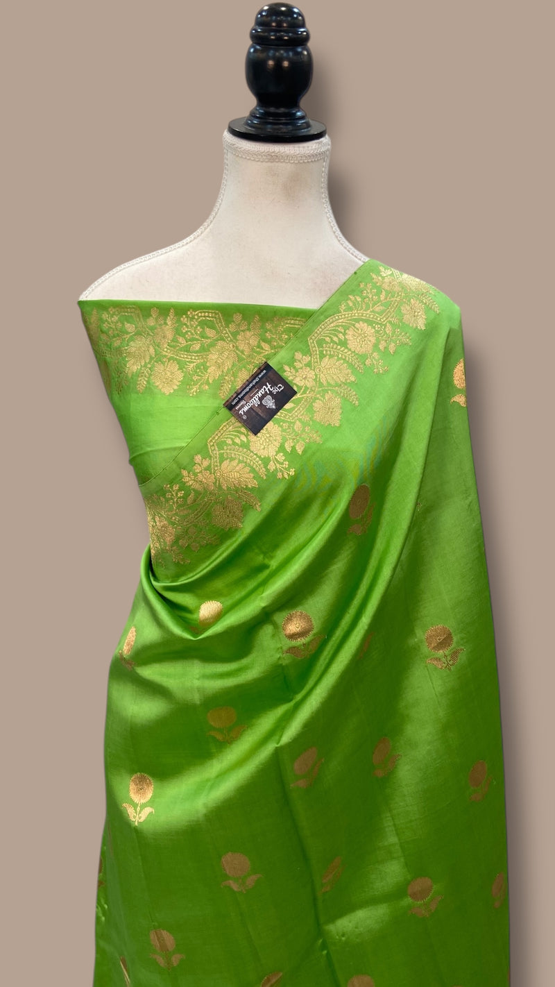 Pure Katan Silk Banarasi Handloom Saree - The Handlooms