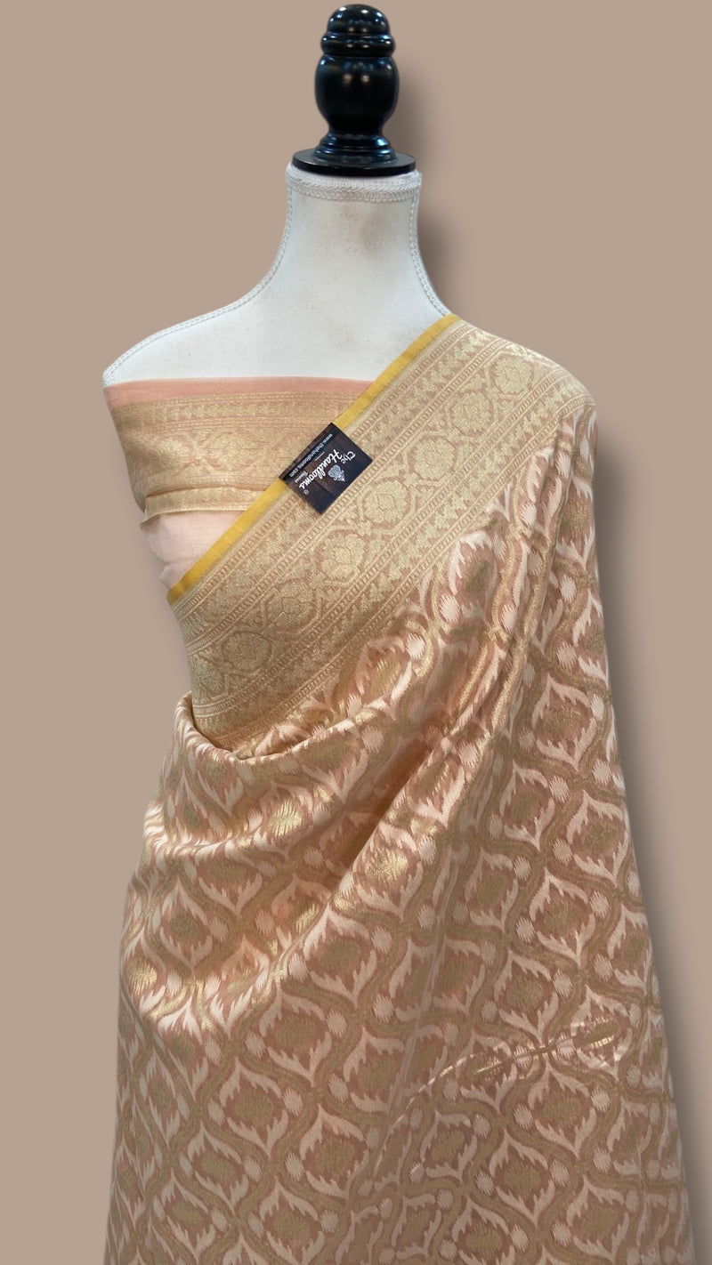 Pure Cotton Tissue Banarasi Handloom Saree - The Handlooms