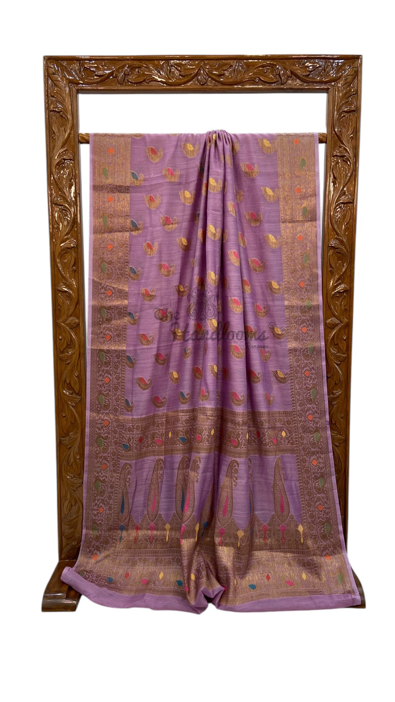 Moonga Georgette Handloom Banarasi Saree - The Handlooms