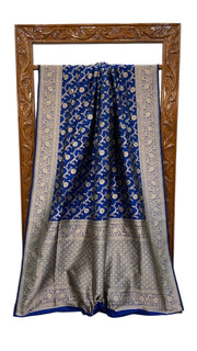 Pure Katan Silk Banarasi Handloom Saree - All Over Jaal Work - The Handlooms
