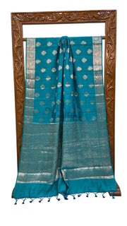 Pure Chiniya Silk Khaddi Handloom Banarasi Saree - The Handlooms